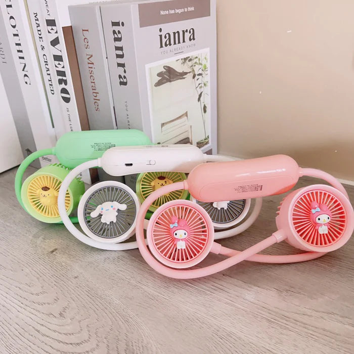Cartoon Neck Hanging Fan, Usb Rechargeable Travel Neck Fan, Outdoor Ventilator Air Cooler Cooling Neckband Fan, Bladeless Hanging Neck Fan, Summer Traveling Outdoor Sports Fans, Hands Free Rechargeable Head Fan Cartoon Neck Hanging Fan, Usb Rechargeable Travel Neck Fan, Outdoor Ventilator Air Cooler Cooling Neckband Fan, Bladeless Hanging Neck Fan, Summer Traveling Outdoor Sports Fans, Hands Free Rechargeable Head Fan